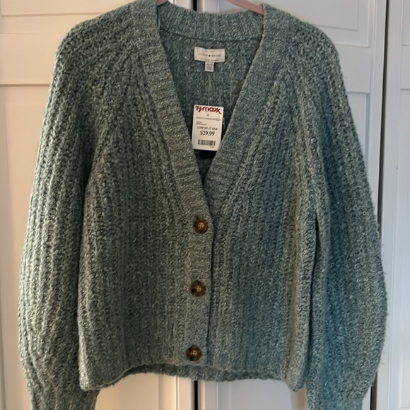 Bluish cotton cardigan sweater from Lucky Brand - Picture 3 of 4
